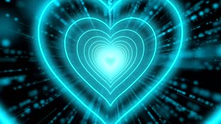 260. Heart Moving Background🩷💚🩵Heart Background Neon Heart