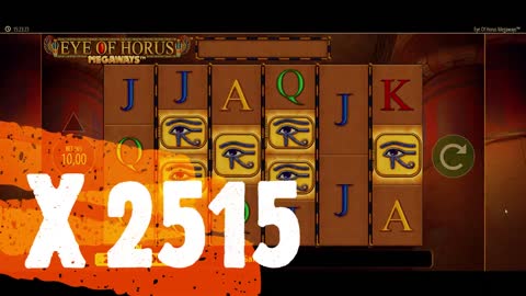 Eye of Horus Megaways Huge Win X2515