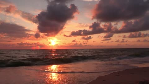 Relax With 15 Minutes of Ambient Audio with a Sunset background