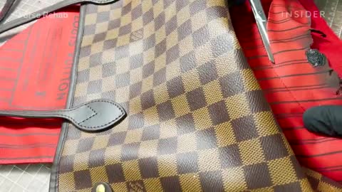 How A Burned Louis Vuitton Neverfull Bag Is Restored Refurbished Insider