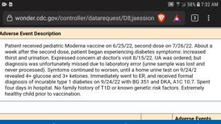 VAERS: TWO LITTLE KIDS - TWO NEW CASES OF DIABETES...