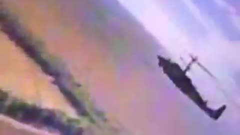 Ukrainian drone attempted to attack an attack helicopter .