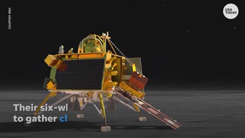 India lands on the moon, cheers erupt as Chandrayaan-3 touches down | USA TODAY