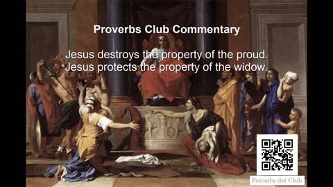 On Jesus And Property - Proverbs 15:25