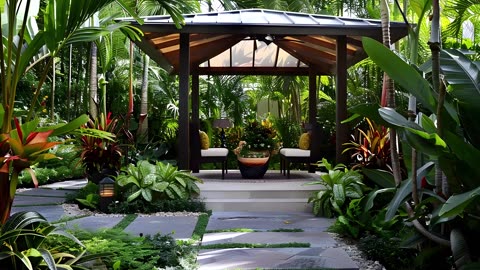 Shade Solutions Unveiled: Stunning Pergola Canopy Ideas for Your Lush Backyard Tropical Haven