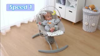 Nova Baby Swing for Newborns - Electric Motorized Infant Swing, Bluetooth Music,