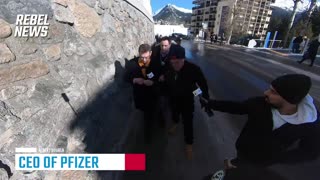 Vaccine genocide contributor Pfizer CEO Albert Bourla gets destroyed by reporters.