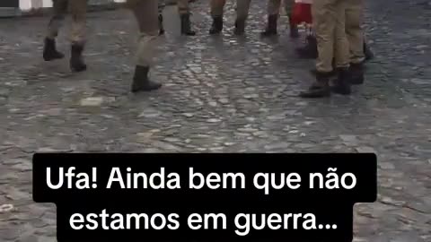 Ufa! Ainda bem que não estamos em guerra!