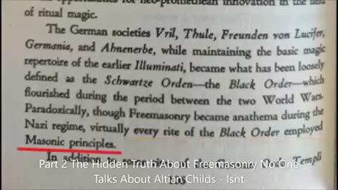 Open your eyes .. ⁣Level up to the real freemasonry - Pt2 Altian Childs