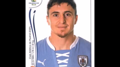 PANINI STICKERS URUGUAY TEAM WORLD CUP 2014