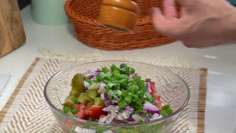 Eat this salad every day for dinner and you will lose belly fat! 30kg in 1 month!