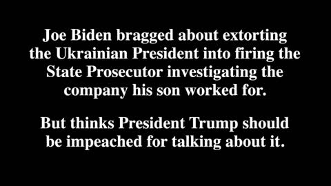 Biden Brags About Extorting Ukrainian President!