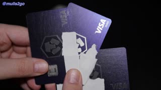 Here we go again, again with Crypto dot coms Visa Debit Indigo Blue metal card