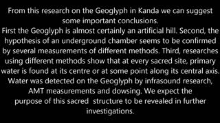 Scientific research at the Geoglyph in Macedonia - the tomb of Alexander the Great?