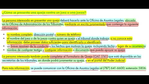 SEPARACION DE PODERES Y QUEJAS CONTRA JUECES