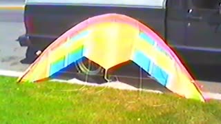 Flying my 8 ft. Banshee Scimitar at Mission Bay 1988