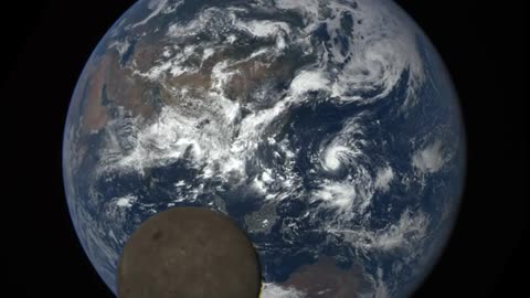 NASA Camera Catches Moon 'Photobombing' Earth