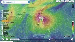 Hurricane Ian Projected Path & Wind Speeds from 9-28-22 to 10-1-22