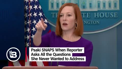 Jen Psaki Gets Frustrated and refuses to answer a simple question