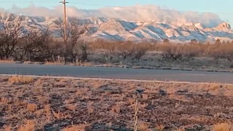 Snow on Cochise Stronghold - Super Bowl Sunday 2024 - Thank you @DearSarge and @MrsSarge