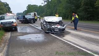 CAR REAR ENDS PICKUP, 1 HOSPITALIZED, ALABAMA COUSHATTA COUNTRY TEXAS, 06/15/23...