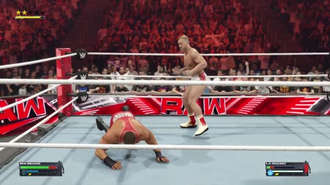 BlackMonkTheGamer - WWE 2K24: Raw 06/10/2024 Bron Breakker VS Ilja Dragunov