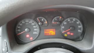 Fiat Punto 60 Torino (2006) 1.2 liter cold start -4F°