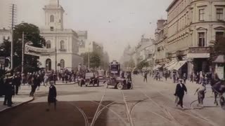 1927 Warsaw, Poland in Color