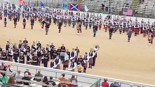 Scottish Fest - Bagpipes at the Stadium - Amazing Grace - Memorial Day Tribute