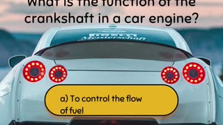 Part 1 Intermediate Car Engine Quiz Question