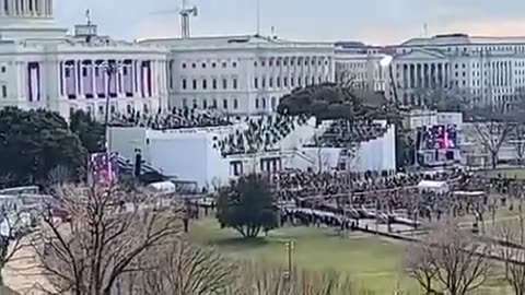 Press Corps video of EMPTY Joe Biden Inauguration (Jan 20th 2021).