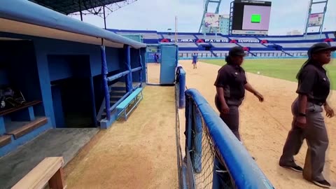 Cuba's first-ever team of top women umpires