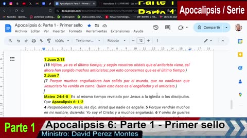 Apocalipsis 6: Parte 1- Primer Sello