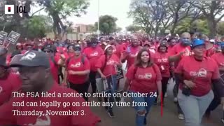 WATCH: Public Sector Protest Over Failed Wage Negotiations