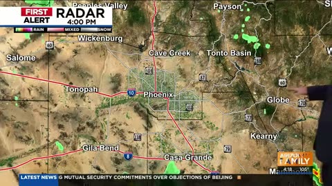 A rainy weekend for parts of Arizona as Hilary approaches southwest