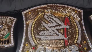 WWE spinner championship replica re-stoned by Rafford designs