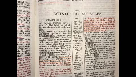 The Acts of The Apostles - Chapter 1