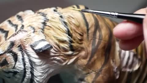 How To Make a Zombie Tiger with Polymer clay and Epoxy Resin