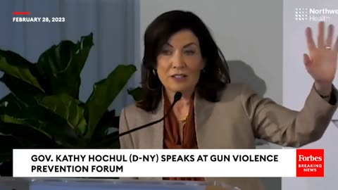 New York Gov. Kathy Hochul Speaks At Gun Violence Prevention Forum