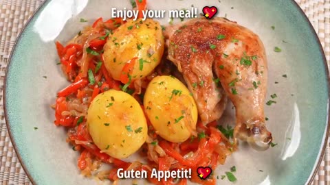 Simple chicken recipe! You can easily prepare it at home! Fast and tasty