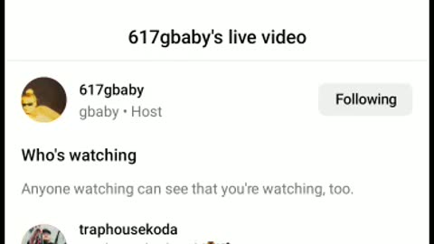 Gbaby instagram live 8/12/23