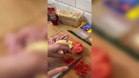 Homemade mini pizza