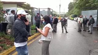 Paralizado Metrolínea este lunes debido a bloqueo por parte de conductores de Movilizamos