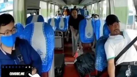 Bus driver learns about the 'New Normal'. (Sept 2023)
