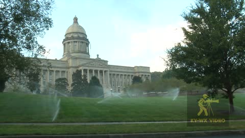Watering The Kentucky Capitol Lawn Massive Sprinklers