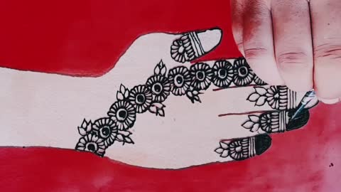 New mehndi design simple