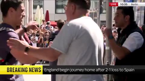 England players begin journey home after heartbreaking defeat to Spain in Euro 2