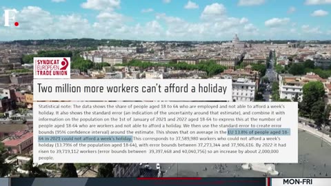 Holiday Poverty In Europe Affects 40 Million Workers | Firstpost America