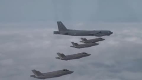 Joint airborne exercise between the United States and South Korea.