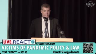 Josh Yoder at React19's Victims of Pandemic Policy & Law Event